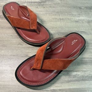 Rag & Bone Parker Thong Suede Flat Sandals Womens size 8-8.5 /EU 38.5 $195